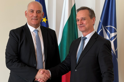 Deputy Minister of Foreign Affairs Radi Naydenov received copies of the letters of credence of the newly appointed Ambassador Extraordinary and Plenipotentiary of the Republic of Azerbaijan to the Republic of Bulgaria, Elmar Mammadov 